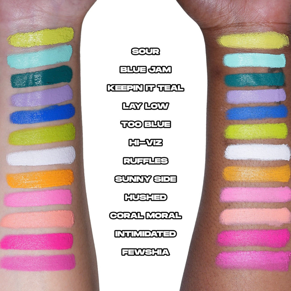 MADE BY MITCHELL COLOUR CASE COSMETIC PAINT PALETTE - THE ELECTRICS